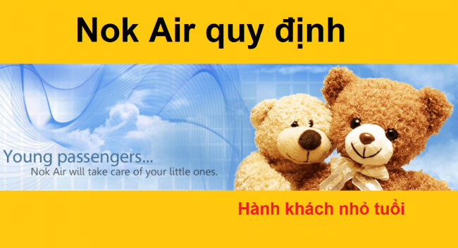 Quy định Nok Air đối với hành khách nhỏ tuổi