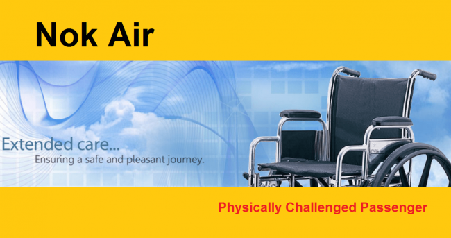 Quy định của Nok Air đối với hành khách khuyết tật