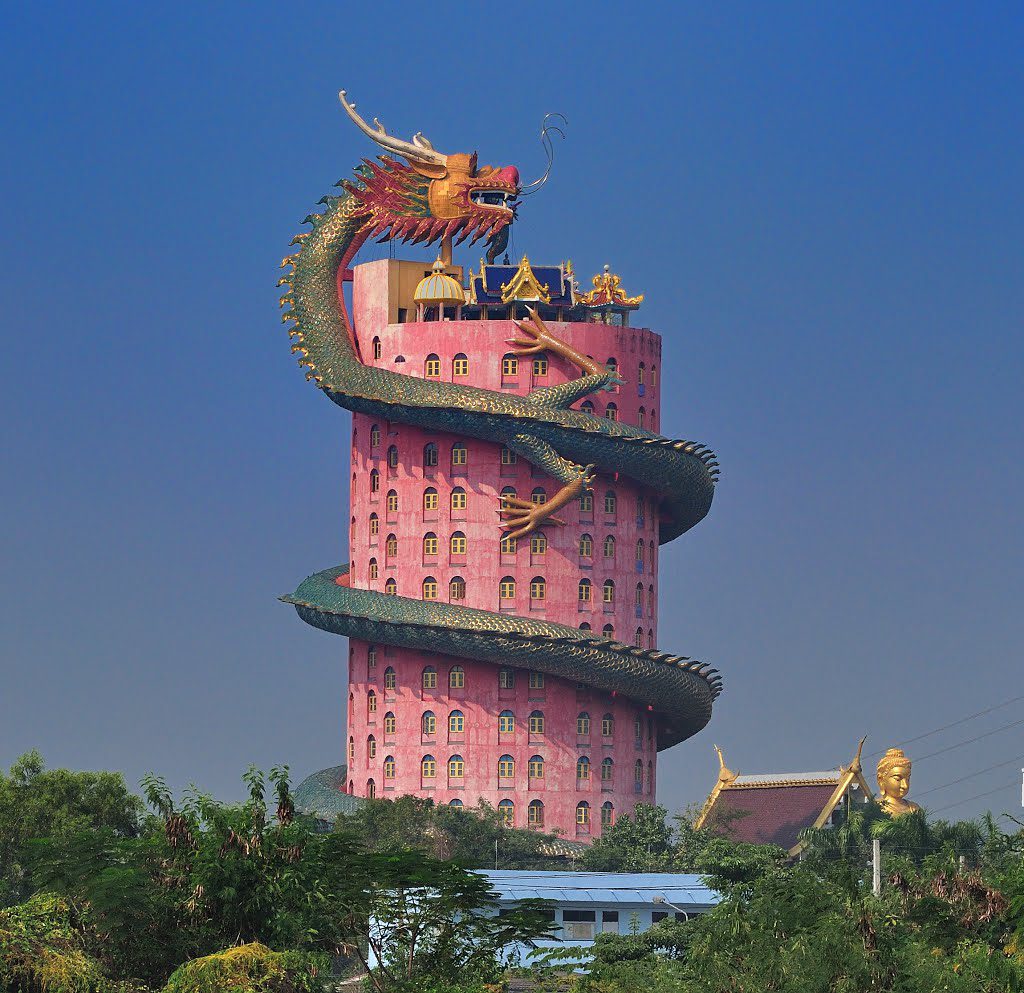 Bạn có biết ngôi đền nào toàn Rồng bay khi đến Thái Lan không?