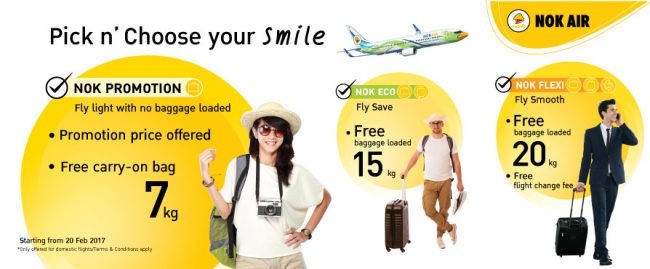 Quy định về hành lý xách tay và hành lý ký gửi của Nok Air