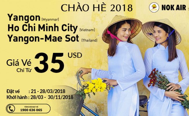 Khuyến mại chào hè của Nok Air Khuyến mại chào hè của Nok Air