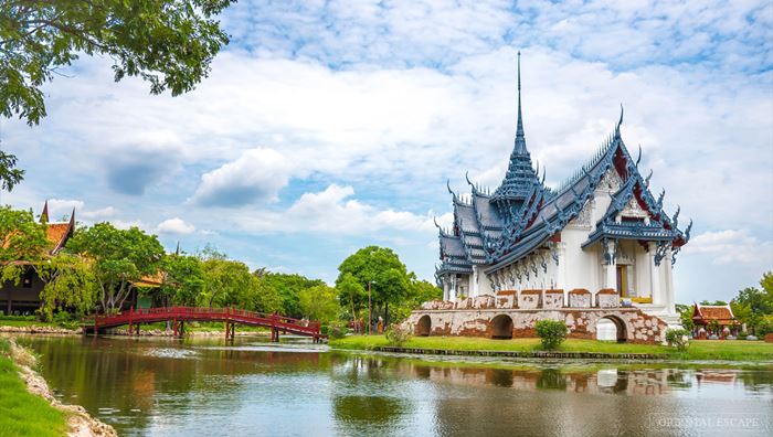 Công viên Muang Boran được xây dựng theo mô hình đất nước Thái Lan thu nhỏ