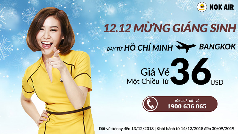 Khuyến mãi mùa giáng sinh của Nok - Air