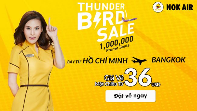 km-nokair Khuyến mãi lớn từ Nok Air vé máy bay chỉ 36 USD