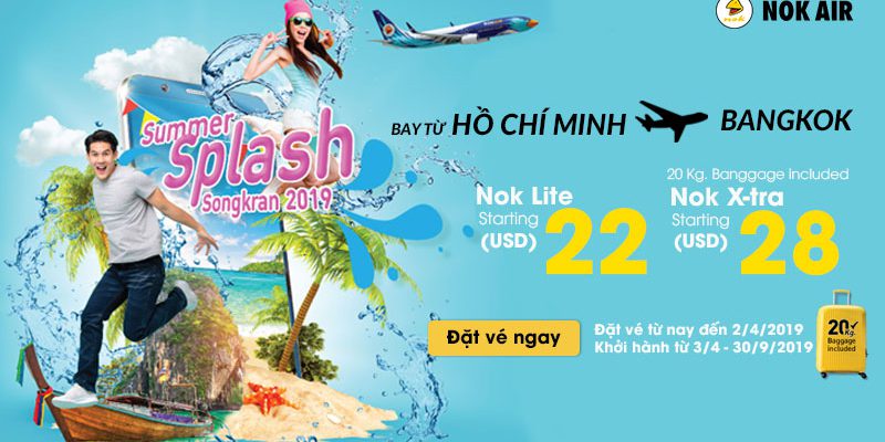 Ưu đãi lớn từ Nok Air chỉ 37 USD khám phá BangKok