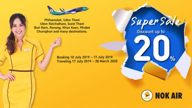 km-nok-10-7 Siêu khuyến mãi từ Nok Air giảm đến 20% giá vé máy bay