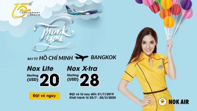 km-nok-22-7 Khuyến mãi mừng sinh nhật cùng Nok Air vé máy bay chỉ 20 USD