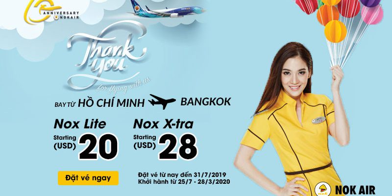 km-nok-22-7 Khuyến mãi mừng sinh nhật cùng Nok Air vé máy bay chỉ 20 USD