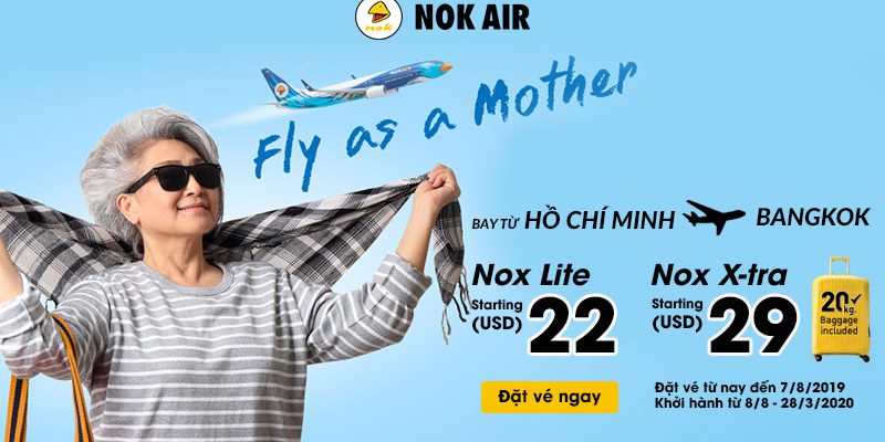 km-nok-1-8 Nok Air chào tháng 8 với khuyến mãi chỉ 22 USD